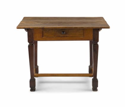 A Cape Yellowwood And Stinkwood Peg Top Table 19th Century Strauss Co