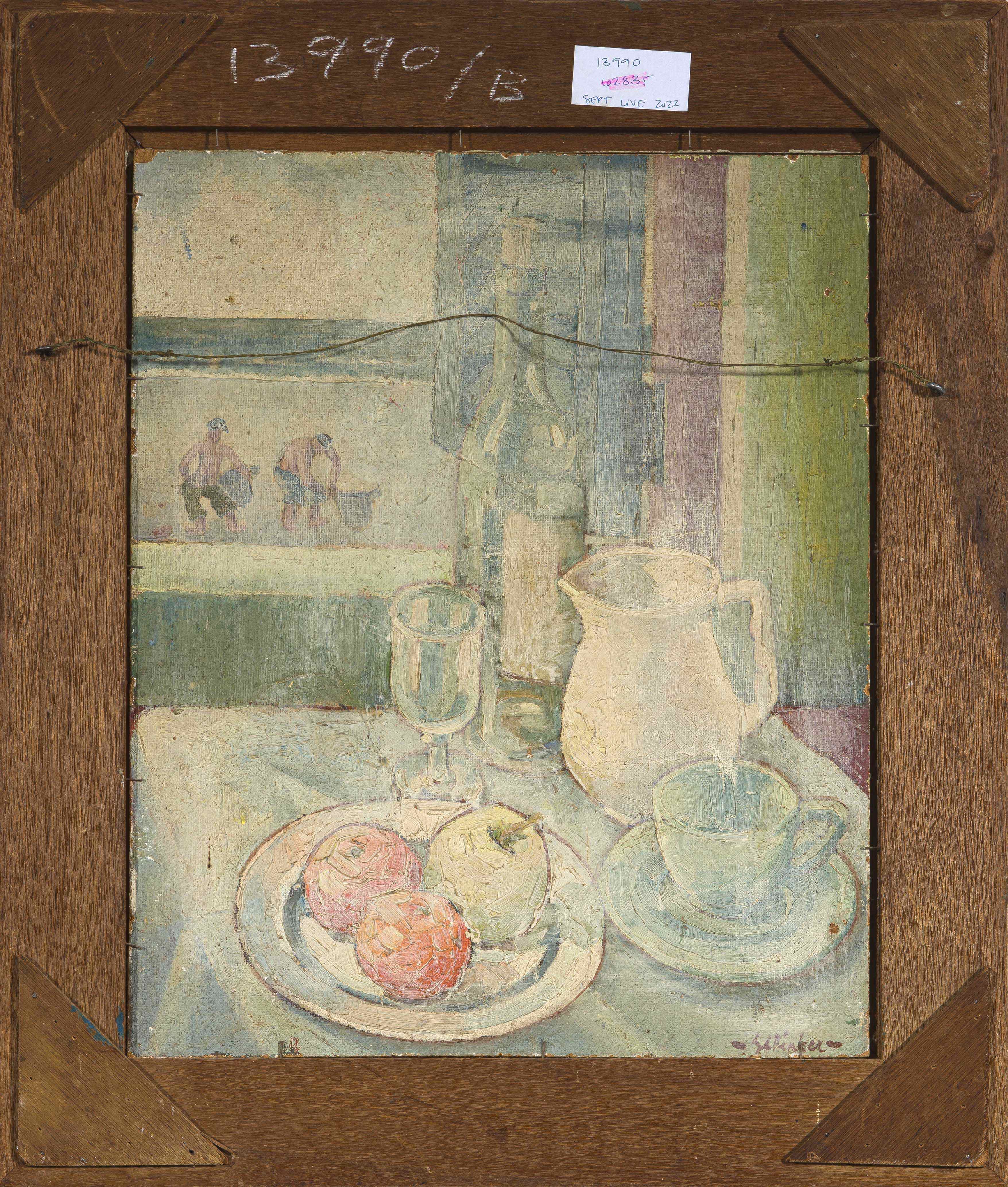 Incomplete Still Life with Jug (verso) by Boulders and Huts (recto) by ...