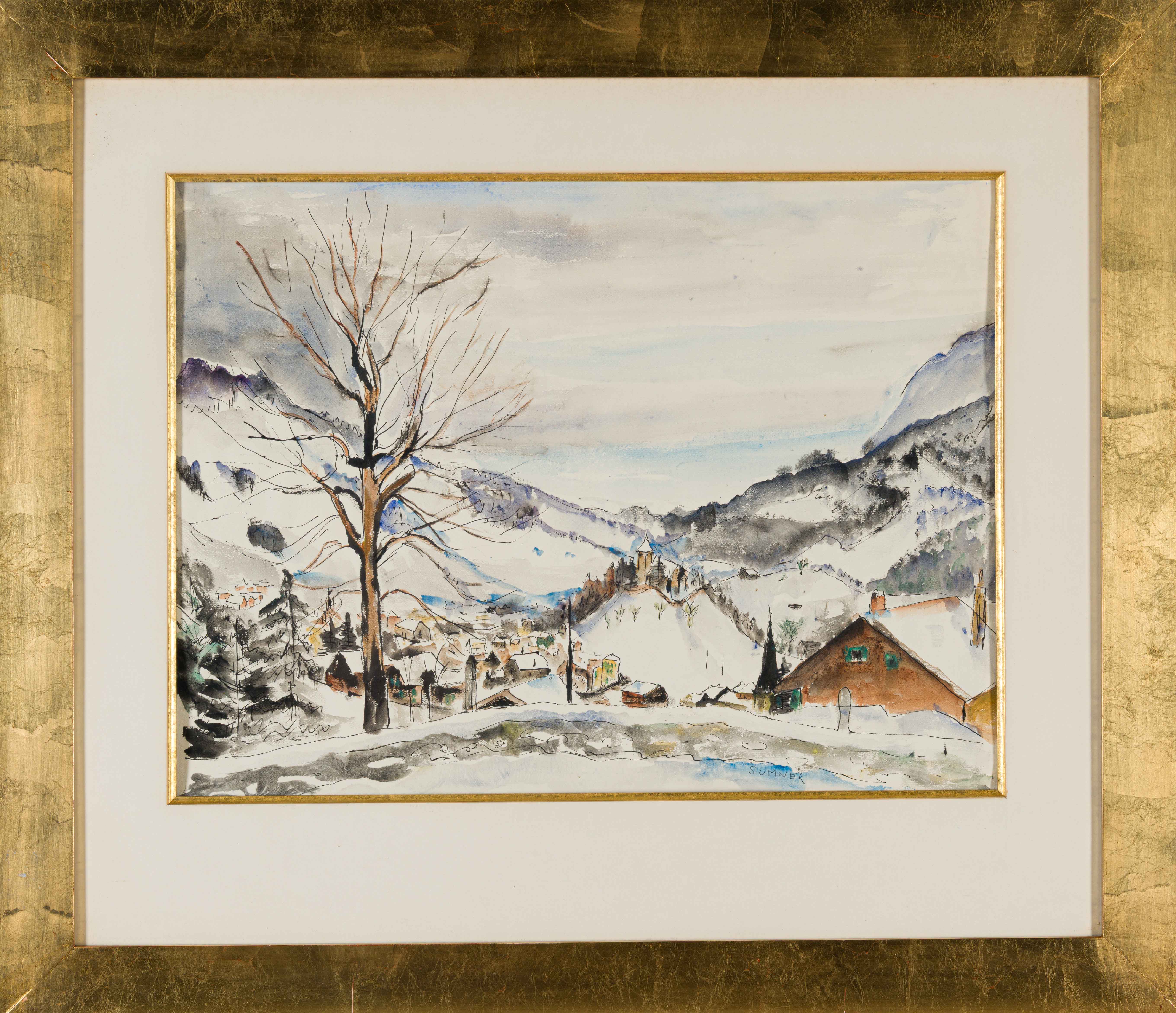 Snowy Landscape by Maud Sumner | Strauss & Co