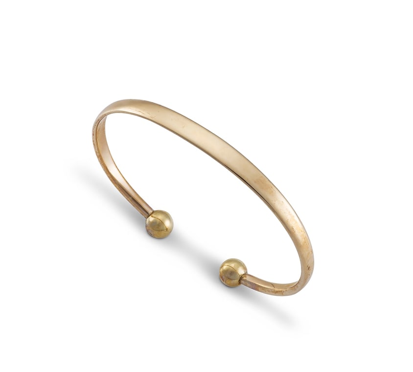 9ct gold torque cuff bangle, Erich Frey (1917-2004) | Strauss & Co