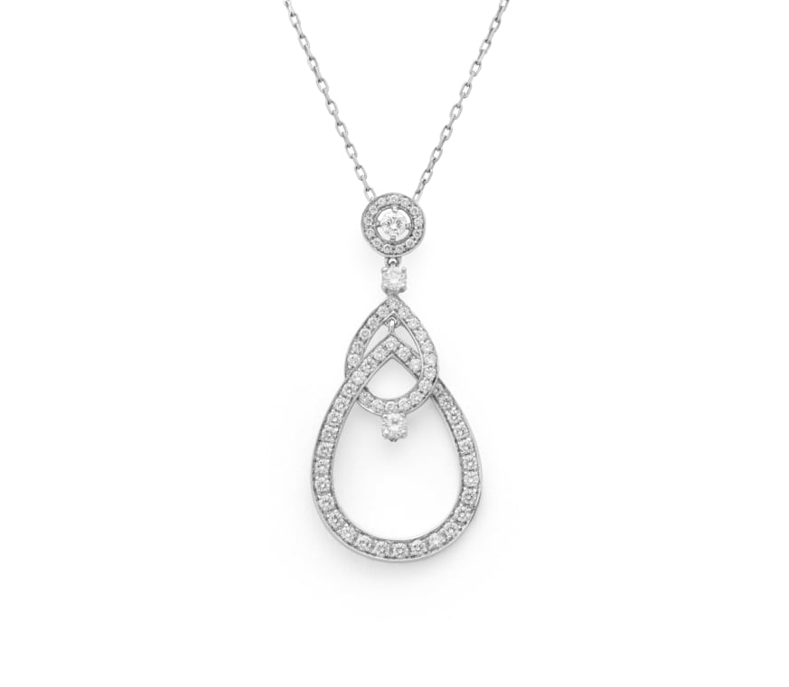 18k white gold and diamond Abba Mobile necklace, Boucheron | Strauss & Co