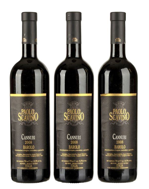 Paolo Scavino; Barolo Cannubi; 2008; 3 (1 x 3); 750ml | Strauss & Co