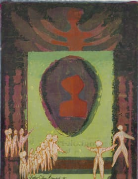 Bettie Cilliers-Barnard; Abstract Composition with Figures