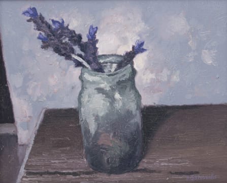 Ben Coutouvidis; Glass Jar with Lavender