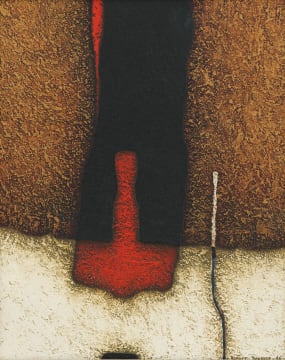 Kenneth Bakker; Abstract Composition with Red