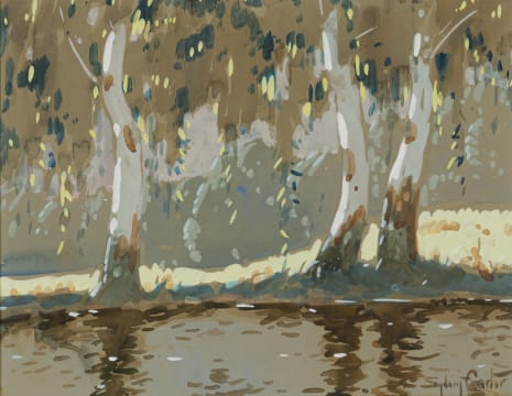 Sydney Carter; Blue Gums on the Water's Edge
