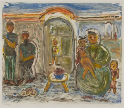 Lippy (Israel-Isaac) Lipshitz; Figures in an Interior