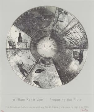William Kentridge; Preparing the Flute, poster