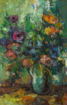 James Thackwray; Vase with Flowers