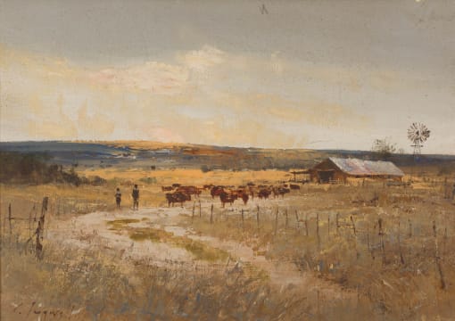 Christopher Tugwell; Tending Cattle