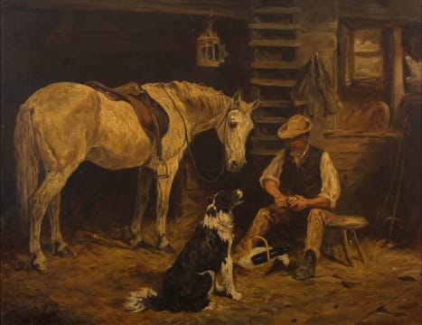 John Emms; Lunchtime in the Stable