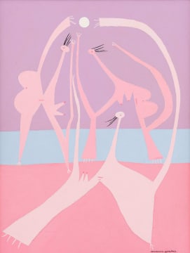 Pancho Guedes; Abstract Figures in Pink