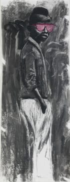 Nelson Makamo; Figure with Pink Sunglasses