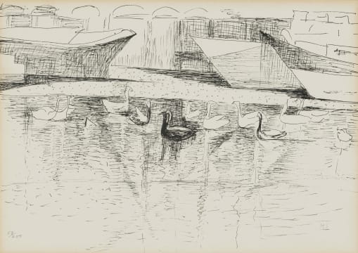 Maud Sumner; Water Birds on the River