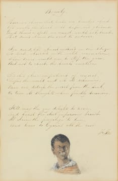 Frederick Timpson I'Ons; A Rare Poem with Vignette Drawing