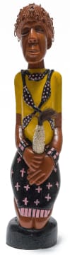 Johannes Maswanganyi; Woman with Fly-Whisk