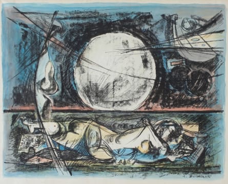 Armando Baldinelli; Reclining Figure with Moon