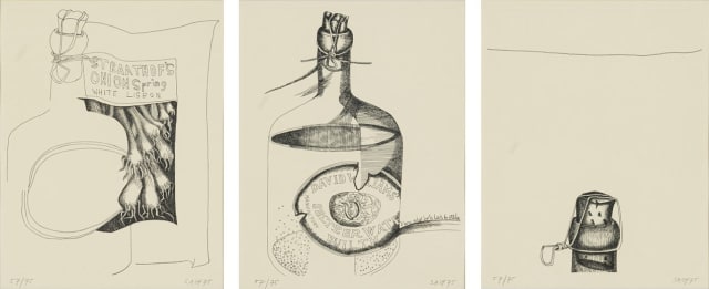 Cecily Sash; Old Welsh Bottle series, three