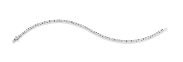 Diamond and gold tennis bracelet