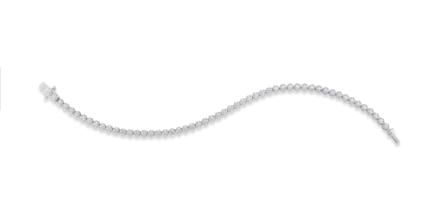 Diamond and 18ct white gold tennis bracelet