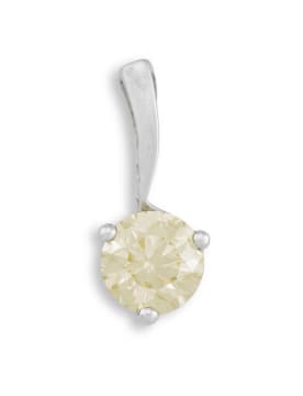 Diamond and 18ct white gold pendant