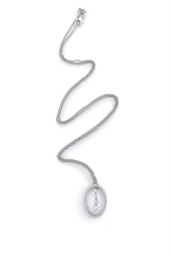 Diamond and 18ct white gold pendant