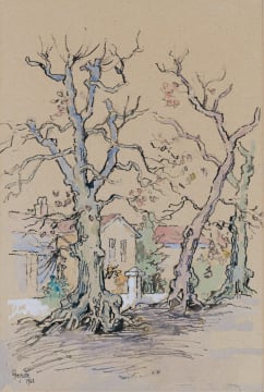 Gregoire Boonzaier; House and Trees