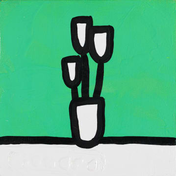Richard Scott; Three Green Tulips
