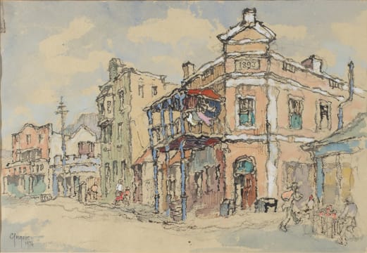 Gregoire Boonzaier; Corner Shop, 1893, D Six (sic)
