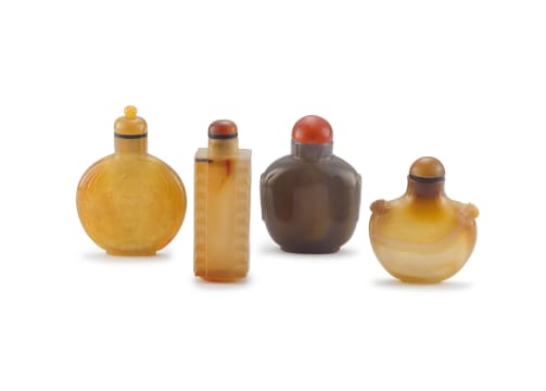 A Chinese agate snuff bottle, 19th/20th century