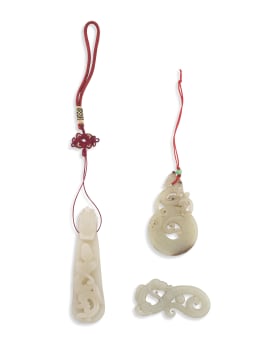 A Chinese celadon jade belt hook, 20th century