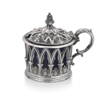 A William IV silver mustard pot, Henry Wilkinson & Co, Sheffield, 1838