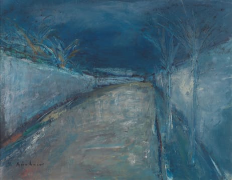 Carl Büchner; Night Street Scene