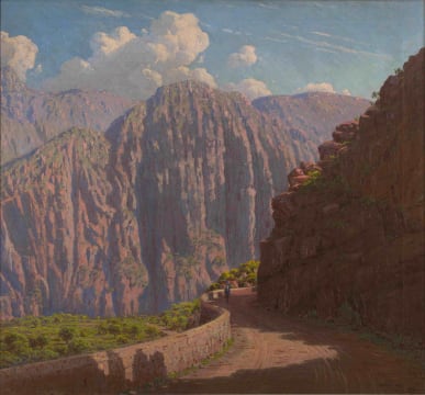 Jan Ernst Abraham Volschenk; The Road in Cogmanskloof, Montagu