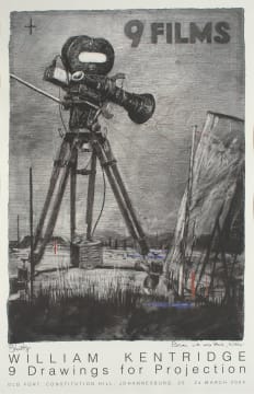 William Kentridge; 9 Drawings for Projection, poster