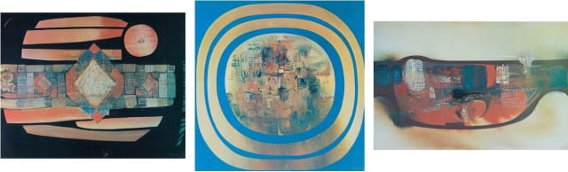 Larry Scully; Abstract Composition I, II and III, three
