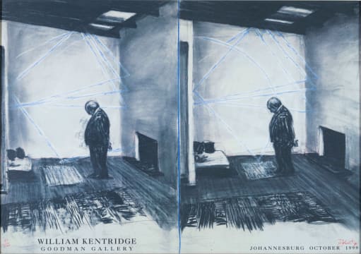 William Kentridge; Goodman Gallery Exhibition, October 1999, poster