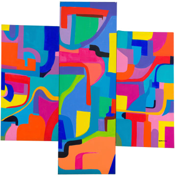 Trevor Coleman; Totem, I, II and III, triptych, three
