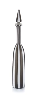 A bottiglie morandiane glass decanter and stopper designed by Fulvio Bianconi and Gio Ponti for Venini & Co, mid to late 20th century
