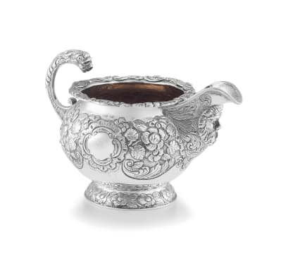 A George IV silver jug, James Scott, Dublin, 1823