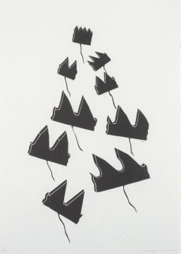 Zander Blom; Composition with Line, from Drain of Progress