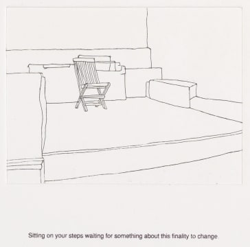 Beth Diane Armstrong; Sitting on your Steps Waiting for Something about this finality to Change, from To Skip the Last Step portfolio