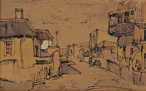 Gregoire Boonzaier; Street Scene