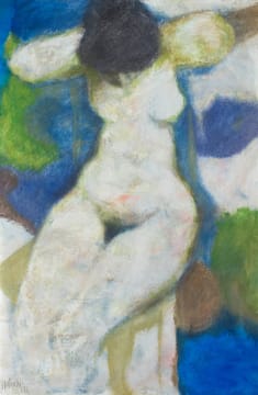 Douglas Portway; Seated Nude