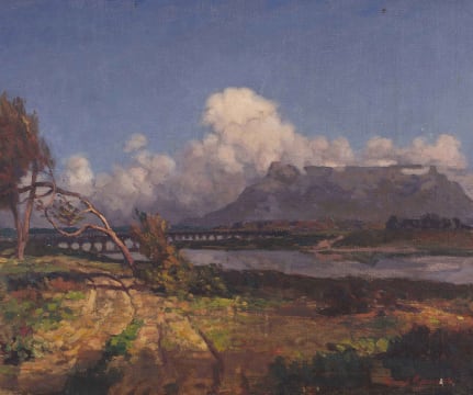 Edward Roworth; View of Table Mountain and Woodbridge Island
