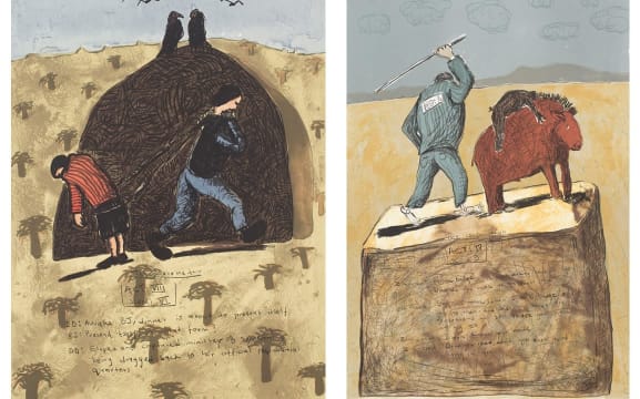Colbert Mashile; The Barometer; The Confrontation, two