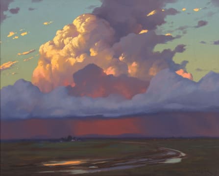 Willem Hermanus Coetzer; Sunset after a Storm