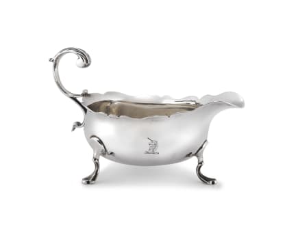 A George II silver sauceboat, Walter Brind, London, 1752