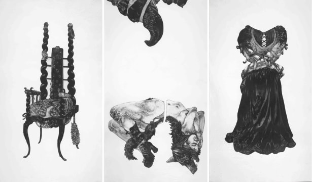 Diane Victor; Trinity Fetish (Straight Dress II, XXX, Mercy Seat), three