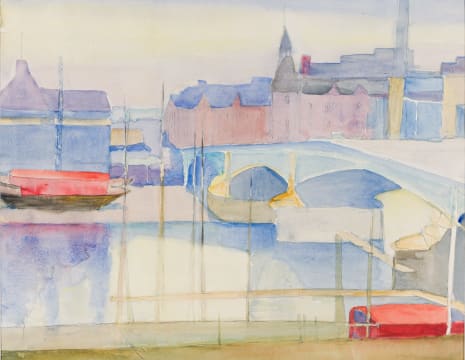 Maud Sumner; Battersea Bridge over the Thames